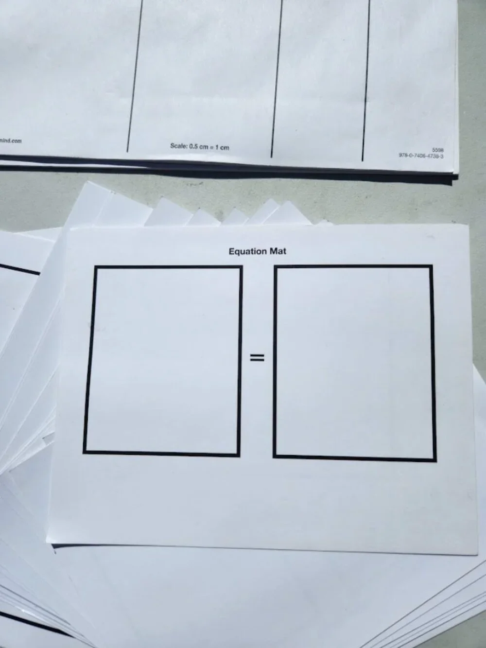 Math Manipulatives Mathematics Mat Sheets Place Value Addition Subtraction Algeb
